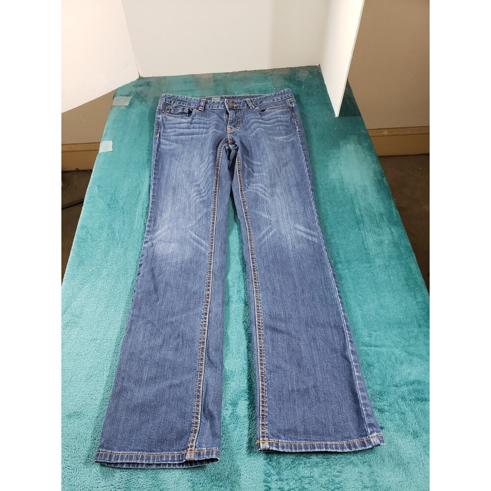 Mossimo Jeans Sz 10 Womens Blue Stretch Denim Ladies Casual Mid Rise Bootcut